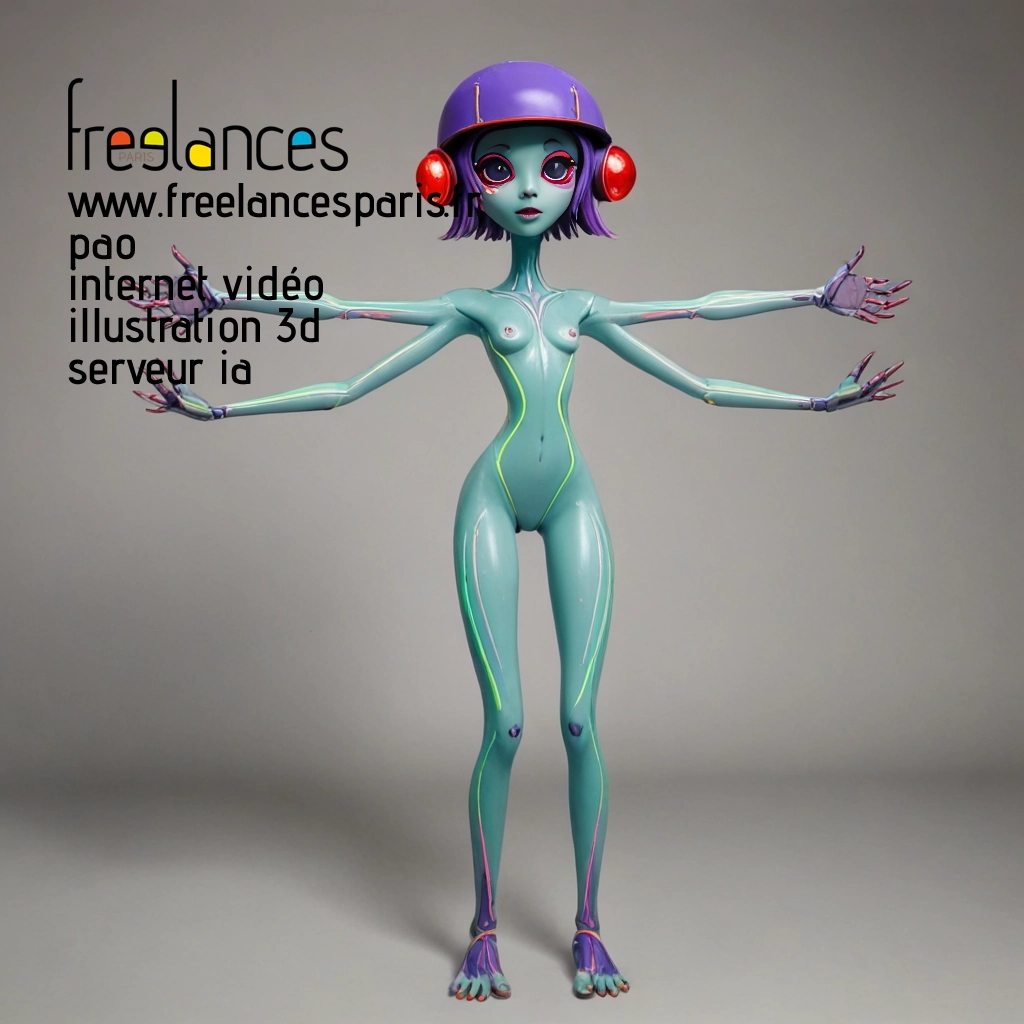 Pao mise en page internet vidéo illustration 3d serveur image IA générative AI freelance paris studio de création magazines C41RGRY0